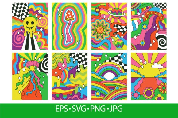 Download Hippie Style, Groovy Vibes Retro - Hippie Collection